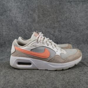 Nike Shoes Girls 4Y Sneakers Air Max Trainers Active Casual Sport Gray Orange